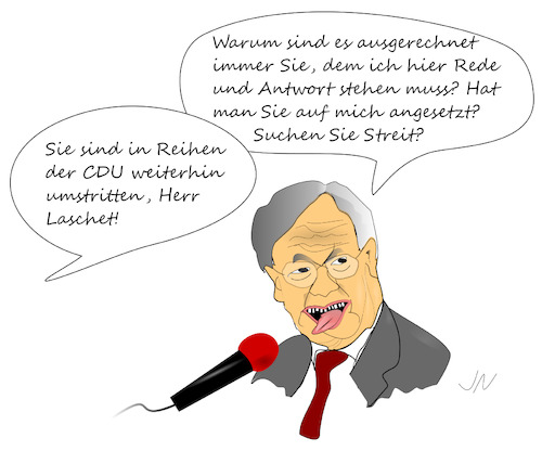 Cartoon: Laschet (medium) by Jochen N tagged laschet,cdu,kanzlerkandidat,bundeskanzler,bundestagswahl,sondierung,koalition,jamaika,ampel,spd,scholz,streit,stress,ärger