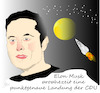 Cartoon: Elon Musk (small) by Jochen N tagged rakete,mond,sterne,prognose,prophezeiung,punktgenau,landung,cdu,csu,wahlkampf,wahl,bundestagswahl,laschet,baerbock,scholz,merkel,bundeskanzler,puk