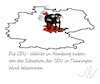 Cartoon: Schwarzes Schaf in Thüringen (small) by Jochen N tagged spd,bürgerschaft,hamburg,wähler,wahl,cdu,linke,afd,ramelow,ministerpräsident,höcke,gauland,furz,wind