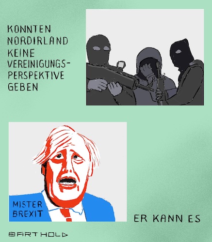 Cartoon: Dummheit ist stärker als Waffen (medium) by Barthold tagged parlamentswahl,nordirland,2022,sieg,republikaner,katholiken,brexitgegner,sinn,fein,ira,perspektive,aussicht,zusammenschluss,irland,kämpfer,boris,johnson,cartoon,karikatur,barthold,parlamentswahl,nordirland,2022,sieg,republikaner,katholiken,brexitgegner,sinn,fein,ira,perspektive,aussicht,zusammenschluss,irland,kämpfer,boris,johnson,cartoon,karikatur,barthold