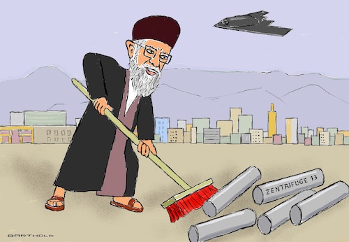 Khamenei beim Kehraus Khamenei beim Kehraus