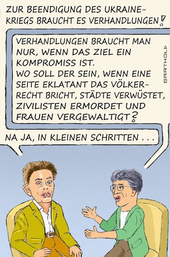 Cartoon: Mützenichs Ei des Kolumbus (medium) by Barthold tagged rolf,mützenich,fraktionschef,spd,positionspapier,ukraine,krieg,forderung,verhandlungen,britta,hasselmann,entgegnung,alice,schwarzer,brief,unmöglichkeit,kompromiss,hundertprozentige,unrechtsposition,bruch,völkerrecht,verbrechen,menschlichkeit,kriegsverbrechen,folter,vergewaltigung,schreckensherrschaft,cartoon,karikatur,barthold,rolf,mützenich,fraktionschef,spd,positionspapier,ukraine,krieg,forderung,verhandlungen,britta,hasselmann,entgegnung,alice,schwarzer,brief,unmöglichkeit,kompromiss,hundertprozentige,unrechtsposition,bruch,völkerrecht,verbrechen,menschlichkeit,kriegsverbrechen,folter,vergewaltigung,schreckensherrschaft,cartoon,karikatur,barthold