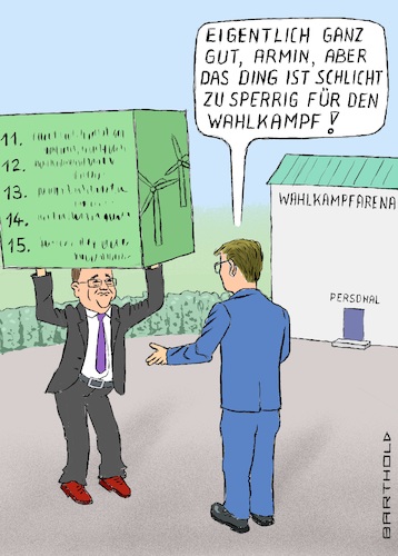 Sperriger Wahlkampf