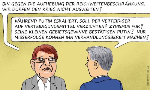 Cartoon: Stegner fern v. Ethik u Vernunft (medium) by Barthold tagged ukraine,ukrainekrieg,stellungnahme,ralf,stegner,frage,freigabe,aufhebung,reichweitenbeschränkung,kenntnislos,weltfremd,sachfremd,cartoon,karikatur,barthold,ukraine,ukrainekrieg,stellungnahme,ralf,stegner,frage,freigabe,aufhebung,reichweitenbeschränkung,kenntnislos,weltfremd,sachfremd,cartoon,karikatur,barthold