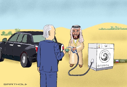 Tankstopp in Saudi Arabien