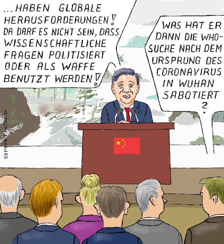 Cartoon: Teilbare Prinzipien (medium) by Barthold tagged weltwirtschaftsforum,davos,2022,wwf,wef,xi,jinping,parteivorsitzender,staatspräsident,volksrepublik,china,forderung,internationale,zusammenarbeit,vertrauen,untersuchung,herkunft,coronavirus,widerspruch,zweierlei,maß,cartoon,karikatur,barthold,weltwirtschaftsforum,davos,2022,wwf,wef,xi,jinping,parteivorsitzender,staatspräsident,volksrepublik,china,forderung,internationale,zusammenarbeit,vertrauen,untersuchung,herkunft,coronavirus,widerspruch,zweierlei,maß,cartoon,karikatur,barthold