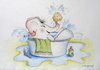 Cartoon: elefantenbad (small) by katzen-gretelein tagged bad,elefant