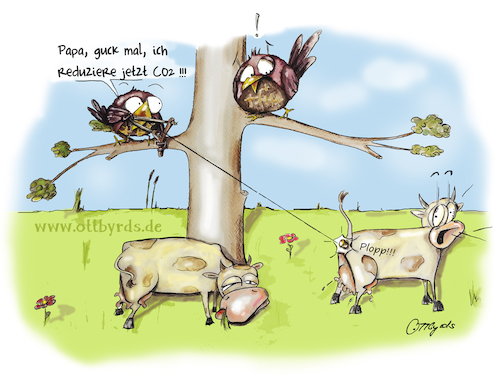 Cartoon: Jugend forscht (medium) by OTTbyrds tagged jugendforscht,klimaschutz,fridaysforfuture,co2,treibhauseffekt