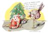Cartoon: Schöne Bescherung (small) by OTTbyrds tagged geschenke,selbstgemachtes,weihnachten,present,bescherungstrick,gestricktes,christmas