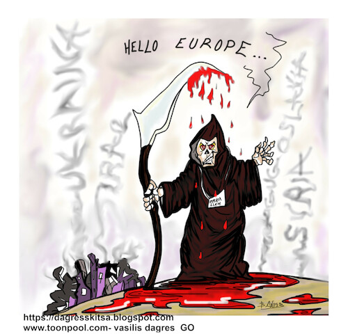 Cartoon: EYROPE (medium) by vasilis dagres tagged war