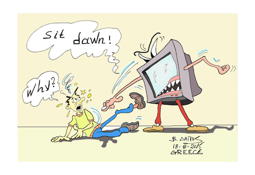Cartoon: MEDIA (medium) by vasilis dagres tagged media,culture