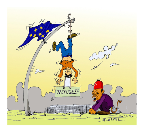 Cartoon: REFUGEES (medium) by vasilis dagres tagged refugees