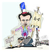 Cartoon: France Macron (small) by vasilis dagres tagged france,pension