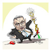 Cartoon: Itamar Ben Gvir (small) by vasilis dagres tagged ben,gvir,israel