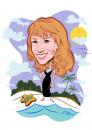 Cartoon: Kathy Griffin (small) by mwhite64 tagged comedian comedy caricature show tour