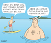Cartoon: Tricky Board (small) by bSt67 tagged sommer,sommerspaß,wassersport,paddelboard,board,ferien