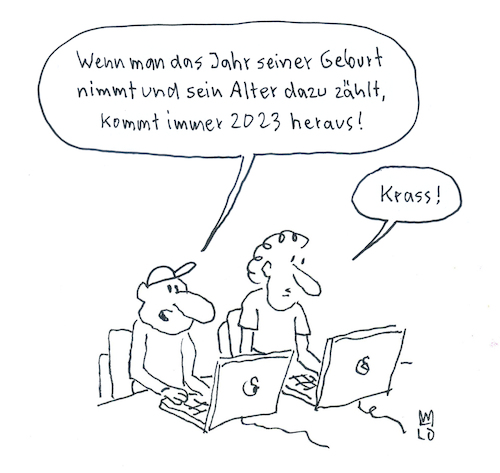 Cartoon: ABI 23 (medium) by Lo Graf von Blickensdorf tagged schulbeginn,abitur,2023,mathematik,schule,bildung,gymnasium,realschule,abi,rechnen,schulbeginn,abitur,2023,mathematik,schule,bildung,gymnasium,realschule,abi,rechnen