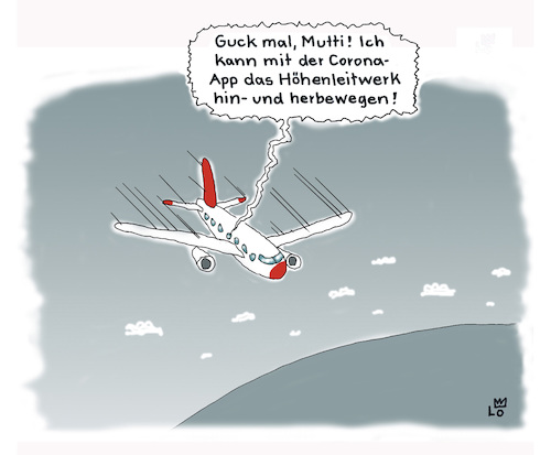 Cartoon: Corona App (medium) by Lo Graf von Blickensdorf tagged flugreise,kind,eltern,mutter,corona,app,covid19,robert,koch,institut,airline,fluglinie,höhenleitwerk,karikatur,lo,cartoon,kinderspiel,junge,himmel,reise,pandemie,virus,urlaub,flugreise,kind,eltern,mutter,corona,app,covid19,robert,koch,institut,airline,fluglinie,höhenleitwerk,karikatur,lo,cartoon,kinderspiel,junge,himmel,reise,pandemie,virus,urlaub