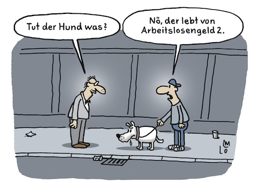 Cartoon: Der tut nix (medium) by Lo Graf von Blickensdorf tagged hund,arbeitslos,hartz,arbeitslosengeld,zwei,untersützung,jobcenter,arbeitsamt,bissiger,passant,bürgersteig,stütze,geld,politik,karikatur,lo,graf,cartoon,der,tut,nichts,nix,will,nur,spielen,gassigehen,herrchen,hundeleine,hund,arbeitslos,hartz,arbeitslosengeld,zwei,untersützung,jobcenter,arbeitsamt,bissiger,passant,bürgersteig,stütze,geld,politik,karikatur,lo,graf,cartoon,der,tut,nichts,nix,will,nur,spielen,gassigehen,herrchen,hundeleine