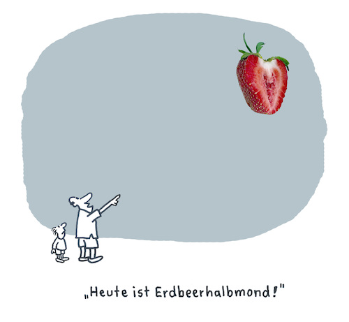 Cartoon: Erdbeermond (medium) by Lo Graf von Blickensdorf tagged erdbeermond,erdbeerhalbmond,halbmond,vollmond,mond,mondphasen,wortspiel,karikatur,lo,graf,cartoon,erdbeere,halbe,erdbeermond,erdbeerhalbmond,halbmond,vollmond,mond,mondphasen,wortspiel,karikatur,lo,graf,cartoon,erdbeere,halbe