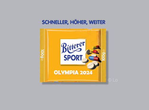 Cartoon: Olympische Sommerspiele 2024 (medium) by Lo Graf von Blickensdorf tagged olympiade,bitterer,sport,doping,olympische,sommerspiele,paris,karikatur,lo,graf,cartoon,collage,ritter,dopingtest,urinprobe,medaille,stimulanzien,chemie,arzenei,anabolika,olympiade,bitterer,sport,doping,olympische,sommerspiele,paris,karikatur,lo,graf,cartoon,collage,ritter,dopingtest,urinprobe,medaille,stimulanzien,chemie,arzenei,anabolika