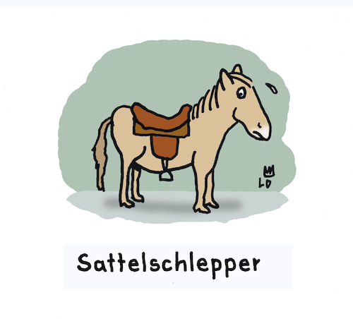 Cartoon: Reitsport (medium) by Lo Graf von Blickensdorf tagged pferd,sattel,reitsports,galopp,wortspiel,cowboy,tier,tierquälerei,peta,steigbügel,pferd,sattel,reitsports,galopp,wortspiel,cowboy,tier,tierquälerei,peta,steigbügel