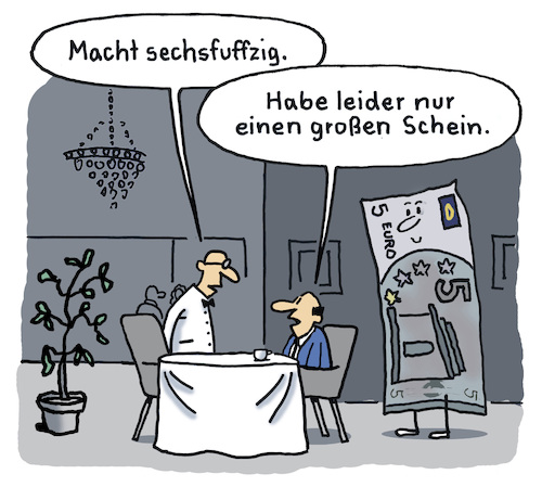 Cartoon: Scheinbar (medium) by Lo Graf von Blickensdorf tagged restaurant,ober,kellner,politik,goßer,euro,schein,zahlen,rechnung,bezahlen,zeche,scheinbar,karikatur,lo,cartoon,geld,inflation,gast,restaurant,ober,kellner,politik,goßer,euro,schein,zahlen,rechnung,bezahlen,zeche,scheinbar,karikatur,lo,cartoon,geld,inflation,gast