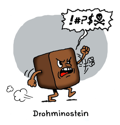 Cartoon: Weihnachtsgebäck (medium) by Lo Graf von Blickensdorf tagged dominostein,wortspiel,drohminostein,weihnachtsgebäck,advent,karikatur,lo,graf,cartoon,dominostein,wortspiel,drohminostein,weihnachtsgebäck,advent,karikatur,lo,graf,cartoon