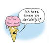 Cartoon: Eiswaffel (small) by Lo Graf von Blickensdorf tagged sommer,eis,waffel