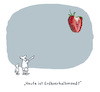 Cartoon: Erdbeermond (small) by Lo Graf von Blickensdorf tagged erdbeermond,erdbeerhalbmond,halbmond,vollmond,mond,mondphasen,wortspiel,karikatur,lo,graf,cartoon,erdbeere,halbe