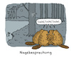 Cartoon: Gemeinsam stark (small) by Lo Graf von Blickensdorf tagged biber,nager,baum,rodentia,castoridae,beaver,gemeinsam,stark,lagebesprechung,nagebesprechung,wortspiel,karikatur,lo,graf,cartoon,wald,bäume,dämme,nagetier