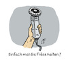 Cartoon: Handwerkertipp (small) by Lo Graf von Blickensdorf tagged fräse,halten,wortspiel,handwerkertipp,redewendung,karikatur,lo,graf,cartoon,maschine,holzfräse,steinfräse,wekzeug