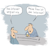 Cartoon: Internet (small) by Lo Graf von Blickensdorf tagged internet,ehefrau,vergessen