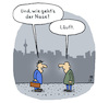 Cartoon: Läuft (small) by Lo Graf von Blickensdorf tagged erkältung,begegnung,männer,mann,schnupfen,nase,läuft,grippe,virus,karikatur,lo,graf,cartoon,draußen,heuschnupfen,pollenallergie