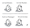 Cartoon: Rücken (small) by Lo Graf von Blickensdorf tagged nacken,rücken,kotelett,grill,grillen,massage,rückenmassage,fleisch,cartoon