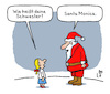 Cartoon: Verwandschaft (small) by Lo Graf von Blickensdorf tagged nikolaus,weihnachtsmann,santa,claus,monica,kind,schwester,verwandaschaft,karikatur,lo,graf,cartoon,mädchen,krise,advent,weihnachtszeit,dezember,kinder,beziehung,familie