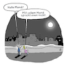 Cartoon: Voll der Mond (small) by Lo Graf von Blickensdorf tagged mond,vollmond,mondphase,ehepaar,paar,beziehung,umwelt,nacht,voller,mit,vollem,mund,spricht,man,nicht,karikatur,lo,graf,cartoon,wortspiel,sprichwort,politik,abendhimmel,nachtspaziergang