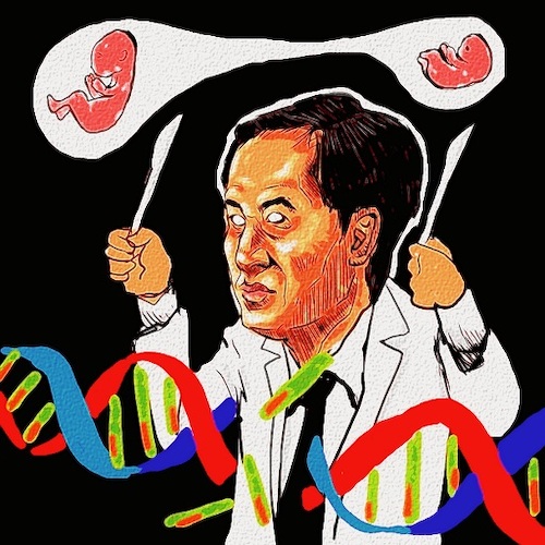 Cartoon: genome (medium) by takeshioekaki tagged dna