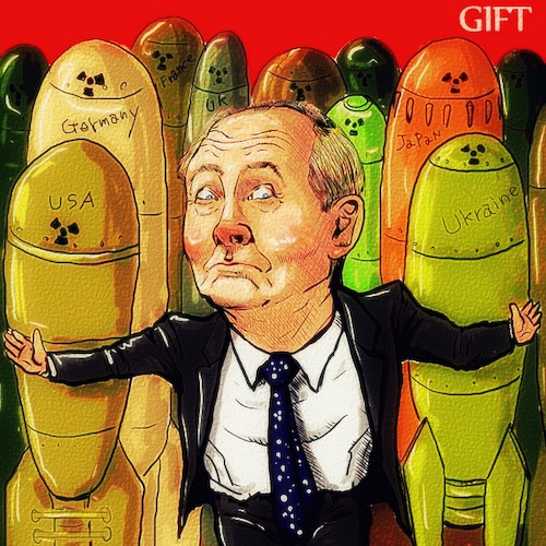 Cartoon: Gift (medium) by takeshioekaki tagged gift