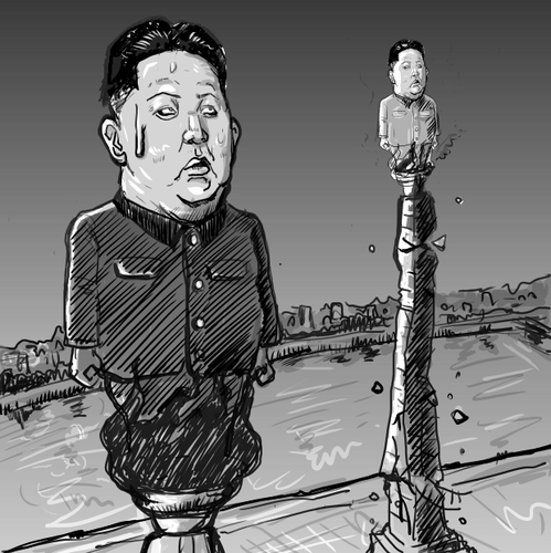 Cartoon: Kim Jong-un (medium) by takeshioekaki tagged jongun,kim