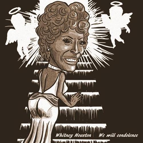 Cartoon: Whitney Houston (medium) by takeshioekaki tagged houston,whitney