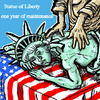 Cartoon: Statue of Liberty (small) by takeshioekaki tagged statue,of,liberty