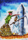 Cartoon: Accelerate (small) by vadim siminoga tagged world,mortality,war,emigration,economy,army,devastation