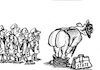 Cartoon: corruption (small) by vadim siminoga tagged medicine,reform,ass,corruption,contraction,colony