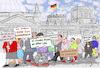 Cartoon: Demoinflation (small) by jpn tagged demo,forderung,unrealistisch,blödsinn,gewerkschaften,tarif,streik