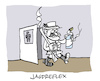 Cartoon: Ente (small) by Bregenwurst tagged jagd,wc,ente