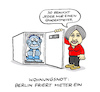 Cartoon: Frostig (small) by Bregenwurst tagged wohnungsnot,berlin,mieten,mietendeckel,gefrierschrank