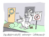 Cartoon: Lupus (small) by Bregenwurst tagged wolf,problemwolf,vorgarten,exkremente
