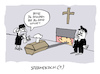 Cartoon: Niedrigtemperaturmethode (small) by Bregenwurst tagged krematorium,niedrigtermperaturmethode,tod,koch