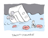 Cartoon: Schlauchboot (small) by Bregenwurst tagged yacht,havarie,botox,schlauchbootlippen
